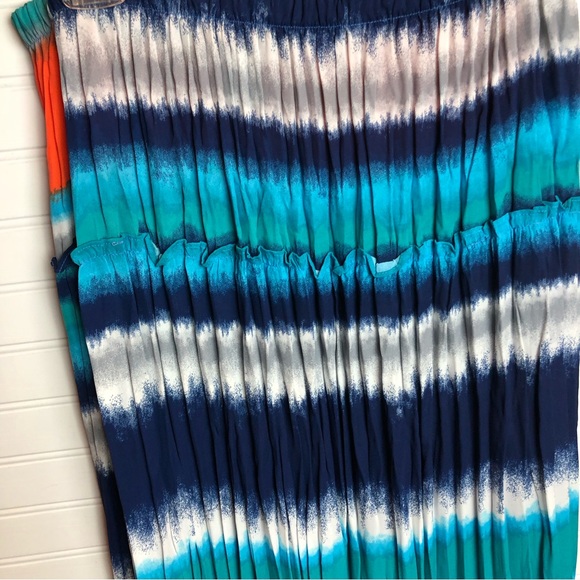 3 for $25 NWT Jennie & Marlis Pleated Maxi Skirt Sz L - Picture 2 of 5